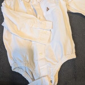 Baby Gap White Baby Long Sleeve Button Down
